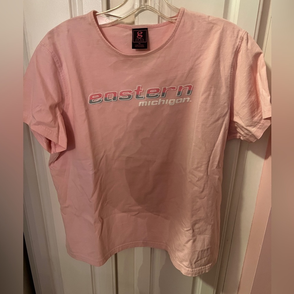 Pink Eastern Michigan University Women's Top